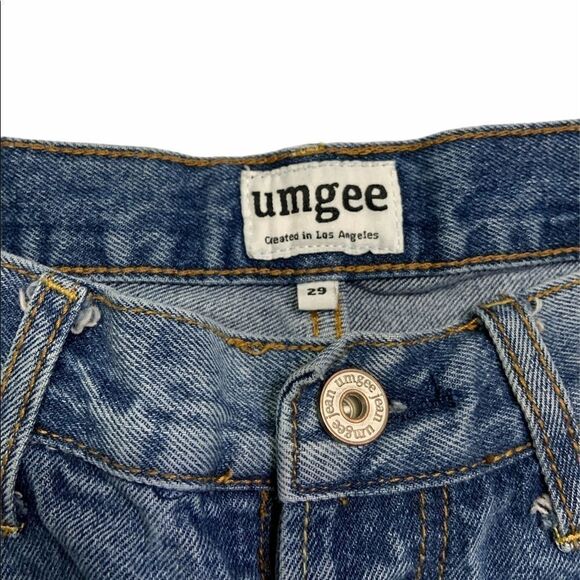 𝅺umgee Mom Distressed High Rise Denim Jeans - Picture 3 of 7